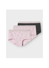name it , Juegendliche , Panty »NKFHIPSTER 3P WINSOME HEARTS NOOS« Packung, 3 Stk. tlg. , Winsome Orchid , 116 , 116 , Unterwäsche von name it für...