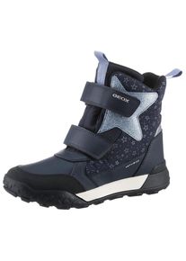 Geox , Kinder,Jugendliche , Winterboots »J TREKKYUP GIRL B ABX« Klettstiefel, Snowboots, Winterstiefel mit Metallic Look , navy , 26 , 26 , Robuste...