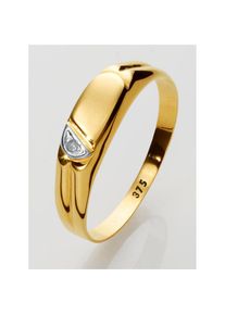 Lady , Damen , Fingerring , gelbgold 375 , 16 , zeitlos schönes Dessin