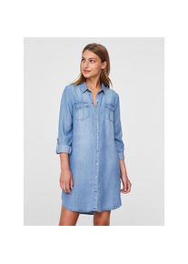 Véro Moda Vero Moda , Damen , Jeanskleid »VMSILLA« Brusttaschen Eingrifftaschen , light blue denim , N-Gr , XXL -N-Gr , XXL , Aus 100% Lyocell TENCEL ...