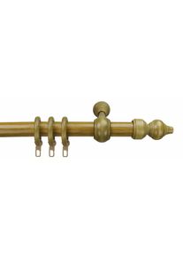 Liedeco , Gardinenstange »Thüringen« Ø 28 mm 1 läufig-läufig Fixmaß , eiche rustikal , B/L: 200 cm Ø 28 mm