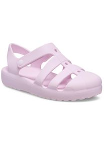 Crocs , Kinder,Juegendliche , Badesandale »Classic Fisherman« Wassersandale, Badeschuh mit Klettverschluss , hellrosa , 28 , 28 , Bequeme Sandale...