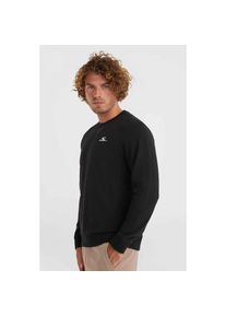 O`Neill O'Neill, Herren, Sweatshirt &raquo;Small Logo Crew Sweatshirt&laquo;, black out, M, black out, Sweatshirt aus halb geb&uuml;rstetem, atmungsaktivem Baumwollmischgewebe