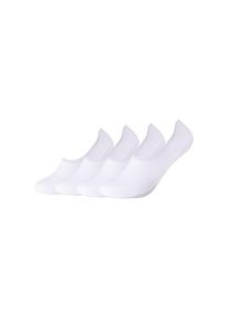 Camano , Füßlinge »comfort« 4 Paar tlg. mit Silikonstreifen für sicheren Halt , white , 39-42 , 39-42 , Füßlinge von Camano