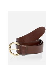 Tom Tailor, Damen, Lederg&uuml;rtel &raquo;TTJADE&laquo; 3 cm breiter Dameng&uuml;rtel, modisch vielseitig, ausgefallene Schlie&szlig;e, medium brown, medium brown, TTJADE von 