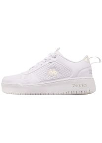 Kappa, Damen, Sneaker - mit Logoapplikation an der Seite, white-multi, 41, white-multi, Kappa Sneaker im angesagten Retro Basketball Look