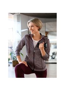 Catamaran , Damen , Funktionsjacke mit Kapuze , burgund-meliert , 36/38