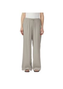 QS, Damen, Leinenhose Sommerhose mit elastischem Bund und Tunnelzug, TAUPE, L&auml;nge 30, 42 -L&auml;nge 30, TAUPE, Hose von QS