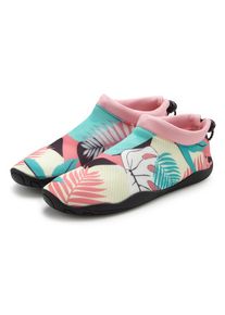Lascana , Kinder,Damen,Jugendliche , Badeschuh Aquaschuh, Slipper, Wasserschuh ultraleicht und schnelltrocknend VEGAN , schwarz , 44 , 44 ,...