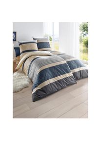 Kleine Wolke , Bettwäsche 2 Stk. tlg. , beige , 100% Baumwolle , B/L: 135 cm x 200 cm