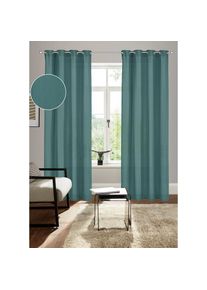 Bruno Banani , Vorhang »Lagan« Ösen 2 Stk. tlg. 2-er Set, gewebt, Microfaser, versch. Größen, einfarbig, Bestseller , dunkelgrün , Obermaterial:...