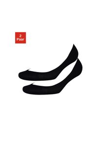 Vivance , Füßlinge Set, 2 Stk. tlg. mit Ballenpolster , schwarz , 35-38 , 35-38 , Unsichtbarer, nahtloser Footie, extra weit ausgeschnitten