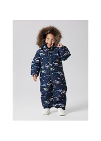 name it, Herren, Overall &raquo;NMMSNOW10 SUIT AOP FO NOOS&laquo;, Dark Sapphire AOP:DINO EARTH, N-Gr, 98 -N-Gr, Dark Sapphire AOP:DINO EARTH, Overall von name it