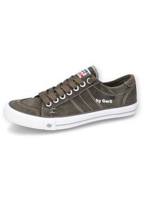 Dockers by Gerli, Herren, Slip-On Sneaker , Freizeitschuh, Retro Sneaker, Fake Schn&uuml;rung, in cooler Jeansoptik, khaki, 48, khaki, Retro Slip-On-