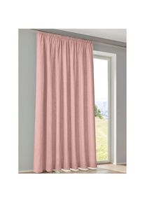 HEINE HOME , Gardine Schlaufen 1 Stk. tlg. , rose , 100% Polyester , 145 cm