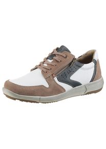 Josef Seibel, Herren, Sneaker &raquo;Enrico 20&laquo; , Freizeitschuh, Komfortschuh, Schn&uuml;rschuh in Weite G (weit), sand-multi, 42, sand-multi, Modischer Sneaker 