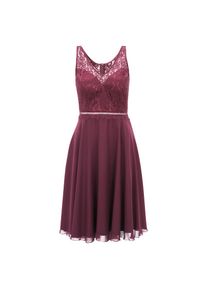 Vera Mont , Cocktailkleid »Cocktailkleid mit Spitze« , Shiny Bordeaux , EURO , 40 -EURO , 40 , Passform: Schwingend