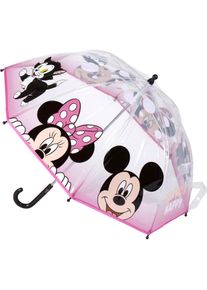 Disney, Mädchen, Regenschirm, Regenschirm Poe Manual Bubble Minnie, Mehrfarbig
