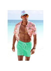 Venice Beach , Badeshorts mit Marken-Logo , mint , N-Gr , S (46/48) -N-Gr , S (46/48) , Trendige Unifarben