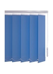 Liedeco , Lamellenvorhang »Vertikalanlage 127 mm« mit Bohren , blau , 180 cm