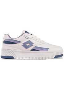 Lotto , Plateausneaker - mit Logo im Double Layer Look , WHITE-MIDBLUE , 42 , 42 , Retro Sneaker von Lotto für Damen
