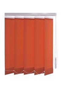 Liedeco , Lamellenvorhang »Vertikalanlage 89 mm« mit Bohren , rot , 180 cm