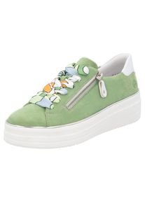 Remonte , Plateausneaker , Freizeitschuh, Halbschuh, Schnürschuh mit seitlichem Reißverschluss , efeu-weiß , 40 , 40 , Federleichtes Gehen mit Lite...