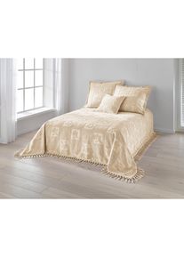 Pereira da Chuna , Tagesdecke , ecru , 100% Baumwolle , B/L: 210 cm x 140 cm