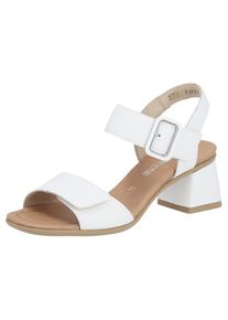 Remonte, Damen, Sandalette &raquo;ELLE-Collection&laquo; , Blockabsatz, Sommerschuh, Sandale, Abendschuh mit Klettverschluss, wei&szlig;, 37, wei&szlig;, Sandalette mit zwei 