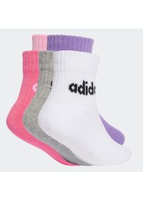 adidas Performance, Herren, Funktionssocken &raquo;KIDS LIN ANK 5P&laquo; 5 Paar tlg., True Pink / Pink Fusion / Violet Fusion / Medium Grey Heather, L (25/27), 