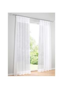 HEINE HOME , Gardine Multifunktionsband 1 Stk. tlg. , weiß , 100% Polyester , 145 cm