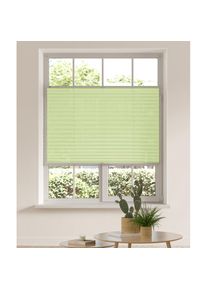my home , Plissee »LAHOLM« Lichtschutz ohne Bohren verspannt Fixmaß, Bestseller mit über 3000 4,5-Sterne-Bewertungen, Klemmträger , hellgrün ,...