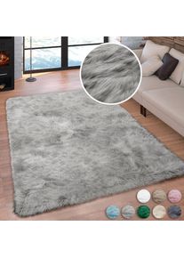 my home , Hochflor-Teppich »Valeria, Fellteppich, kuschelig, flauschig« rechteckig 60 mm Höhe Kunstfell, weiche Teppiche, Wohnzimmer, Schlafzimmer,...