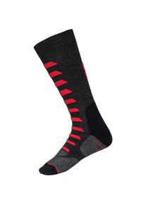 iXS, Unisex, Sportsocken, Tour Funktionsstrümpfe 365 Merino (42 - 44, 36 - 38, 45 - 47, 39 - 41), Grau, Rot