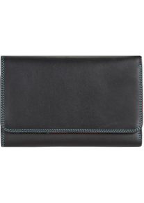 mywalit, Damen, Portemonnaie, Medium Tri-Fold w/Outer Zip Purse, Schwarz