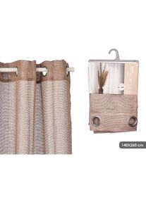 Gift, Vorhang, Vorhang Decor Braun 140 x 260 cm (6 Stück) (140 x 260 cm)
