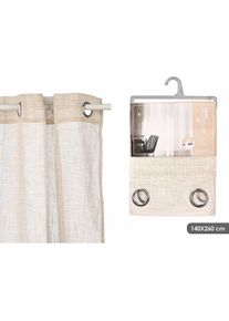 Gift, Vorhang, Vorhang Decor Braun 140 x 260 cm Streifen (6 Stück) (140 x 260 cm)