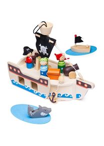 Bigjigs Mini-Piratenschiff-Spielset