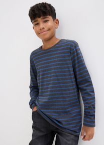 bonprix Camiseta de manga larga de algodón orgánico puro (2 unidades), gris, 164/170