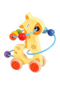 Bigjigs Toys Schiebe-Giraffe mit Motorikschleife