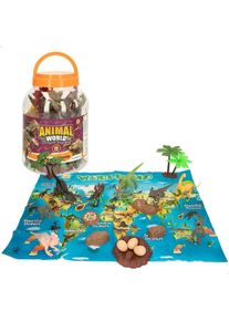 WinFUN Playset Colorbaby 19 Stücke 6 Stück 17 x 9 x 6 cm Dinosaurier