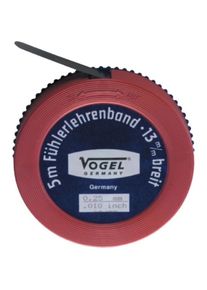 Vogel, Messlehre, 455008 Zuführungsband Stahl 5m x 13mm 0.08mm /.003 inch (500 cm)