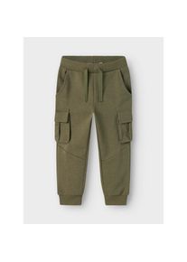 name it, Herren, Jogginghose &raquo;NMNOLI f&uuml;r Unisex mit elastischem Bund und schlichtem Look&laquo; regular fit, uni, elastischer Bund, Dusty Olive, N-Gr, 104 -