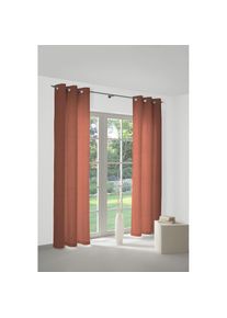 WIRTH , Vorhang &raquo;NEUFAHRN&laquo; &Ouml;sen 1 Stk. tlg. , terra , Obermaterial: 60% Polyester, 40% Polyacryl , 145 cm
