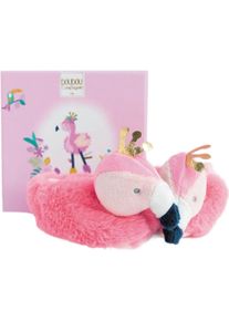 Doudou et Compagnie Füsslinge mit Rassel Flamingo 0-6M (14.10 cm)
