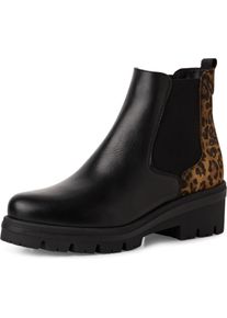 Tamaris, Damen, Boots + Stiefel, Chelsea Boot, Schwarz, (41)
