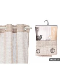 Gift, Vorhang, Vorhang Decor Braun 140 x 260 cm Streifen (6 Stück) (140 x 260 cm)