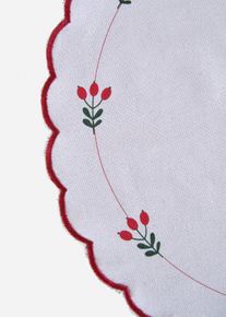 Spisebrikker i økologisk bomull (2-pack), hvit, størrelse 38x38 cm, bonprix