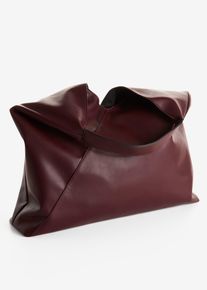 XXL-shopper i mykt materiale, brun, størrelse 31,5x45 cm, bonprix