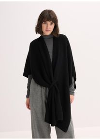 Poncho-sjal, svart, størrelse Onesize, bonprix